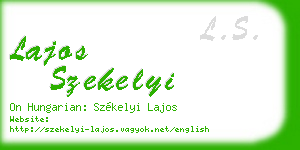 lajos szekelyi business card